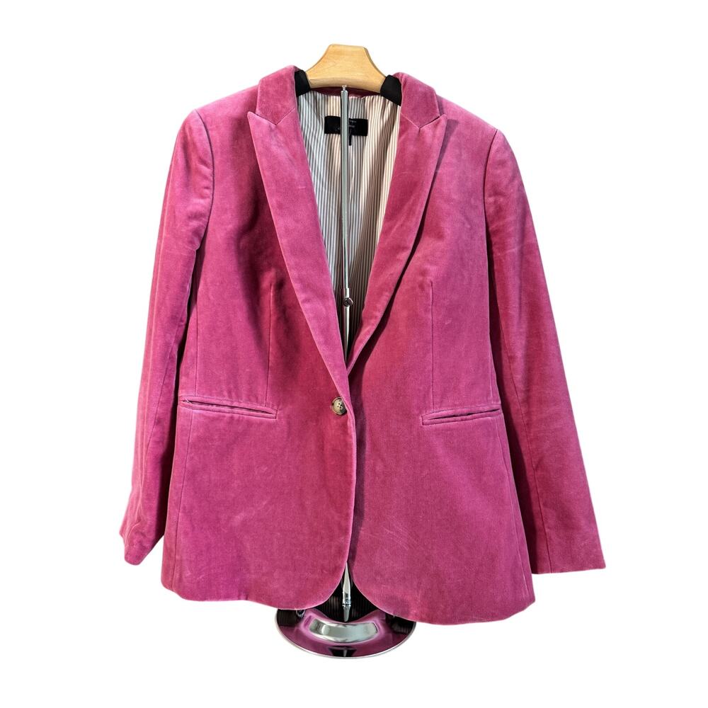 J.Crew Velvet Parke Blazer - Rose Pink - Size 10 - Excellent Condition